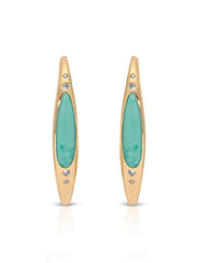 Turquoise Solstice Hoops
