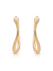 Serpentina Snake Hoops