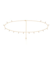 Crystal Droplet Thin Cha Body Chain