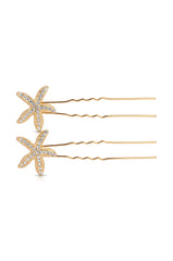 Crystal Starfish Hair Pin Set