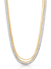 Mixed Metal Strands Necklace