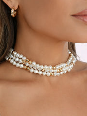 Pearl Row Choker