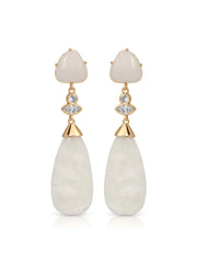 Solstice Drop Earrings in Bone
