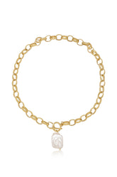 Edge of Water Pearl Pendant Necklace