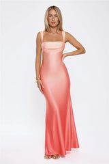 Saffron Horizon Maxi Dress Peach