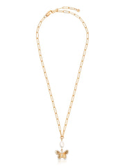 Butterfly Pearl Chain Necklace
