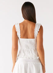 Clearwater Mist Top - White