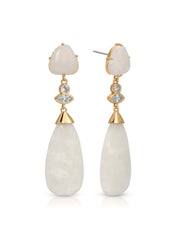 Solstice Drop Earrings in Bone