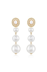 Graduating Pearl Dangle Earrings
