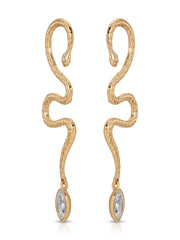 Serpentina Statement Snake Earring