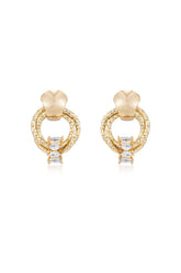 Mini Barrel Crystal Earrings