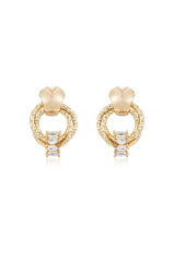 Mini Barrel Crystal Earrings