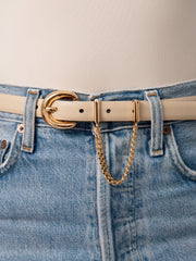 Cascade Chain Belt in Ivory