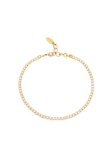 Single Crystal Band Anklet