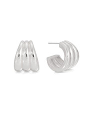 Triple Ribbed Hoops
