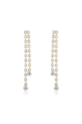 Crystal Sun Shower Dangle Earrings