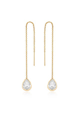 Barely There Chain and Crystal Dangle Earrings