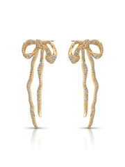 Pave Bow Earrings
