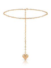 Heart Charm Chain Belt