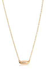 Oval Dome Pendant Necklace