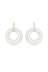 Disco Crystal Ring Earrings
