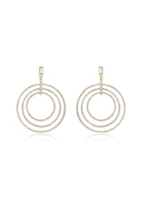 Disco Crystal Ring Earrings