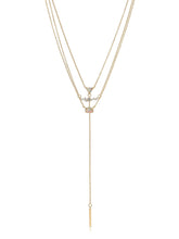 Layered Opal Lariat Necklace Set of 3