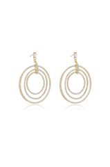 Disco Crystal Ring Earrings