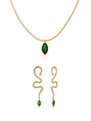 Emerald Serpentina Marquise Set