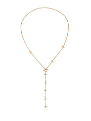 Delicate Celestial Lariat Necklace