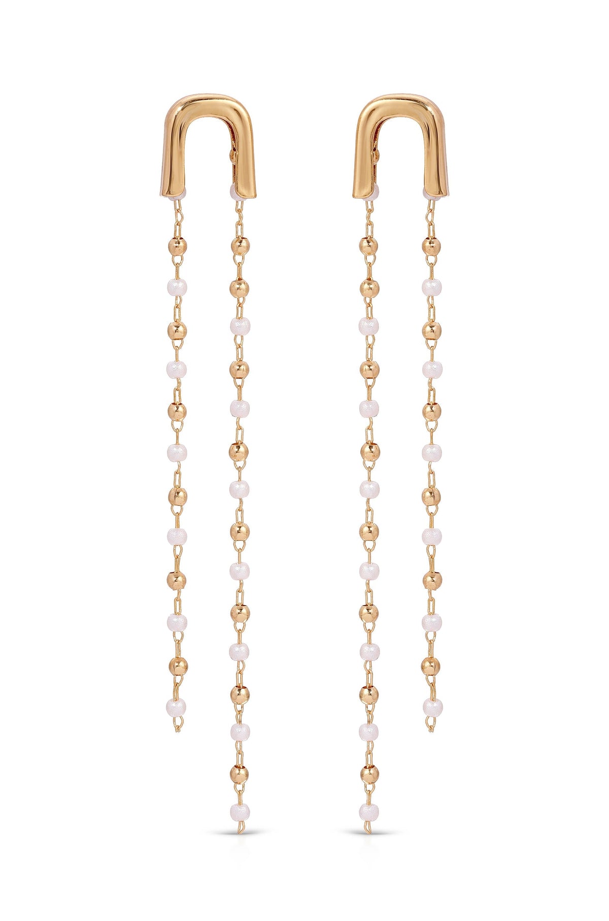 Double Chain Drop Earrings