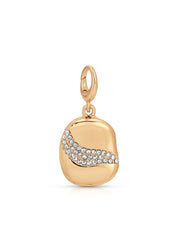 Crystal Wave Charm