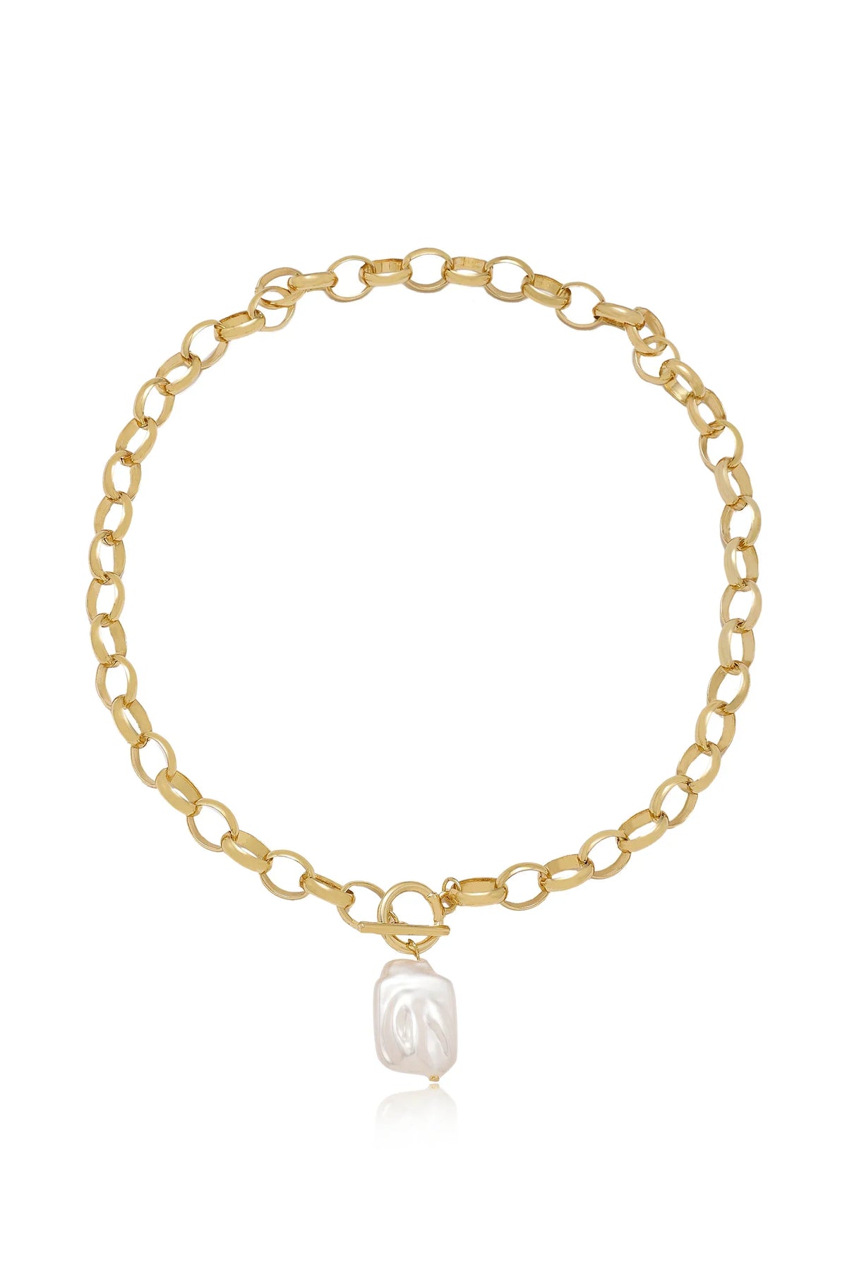 Edge of Water Pearl Pendant Necklace