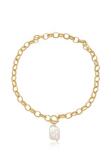 Edge of Water Pearl Pendant Necklace