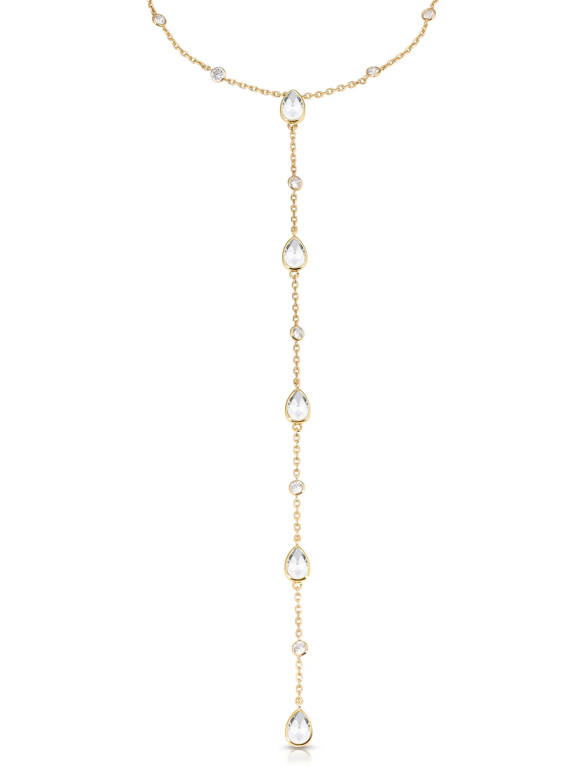 Marquise Crystal Lariat