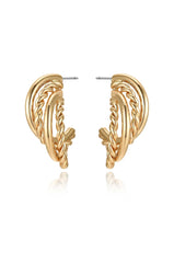 Twists and Turns Hoop Earrings