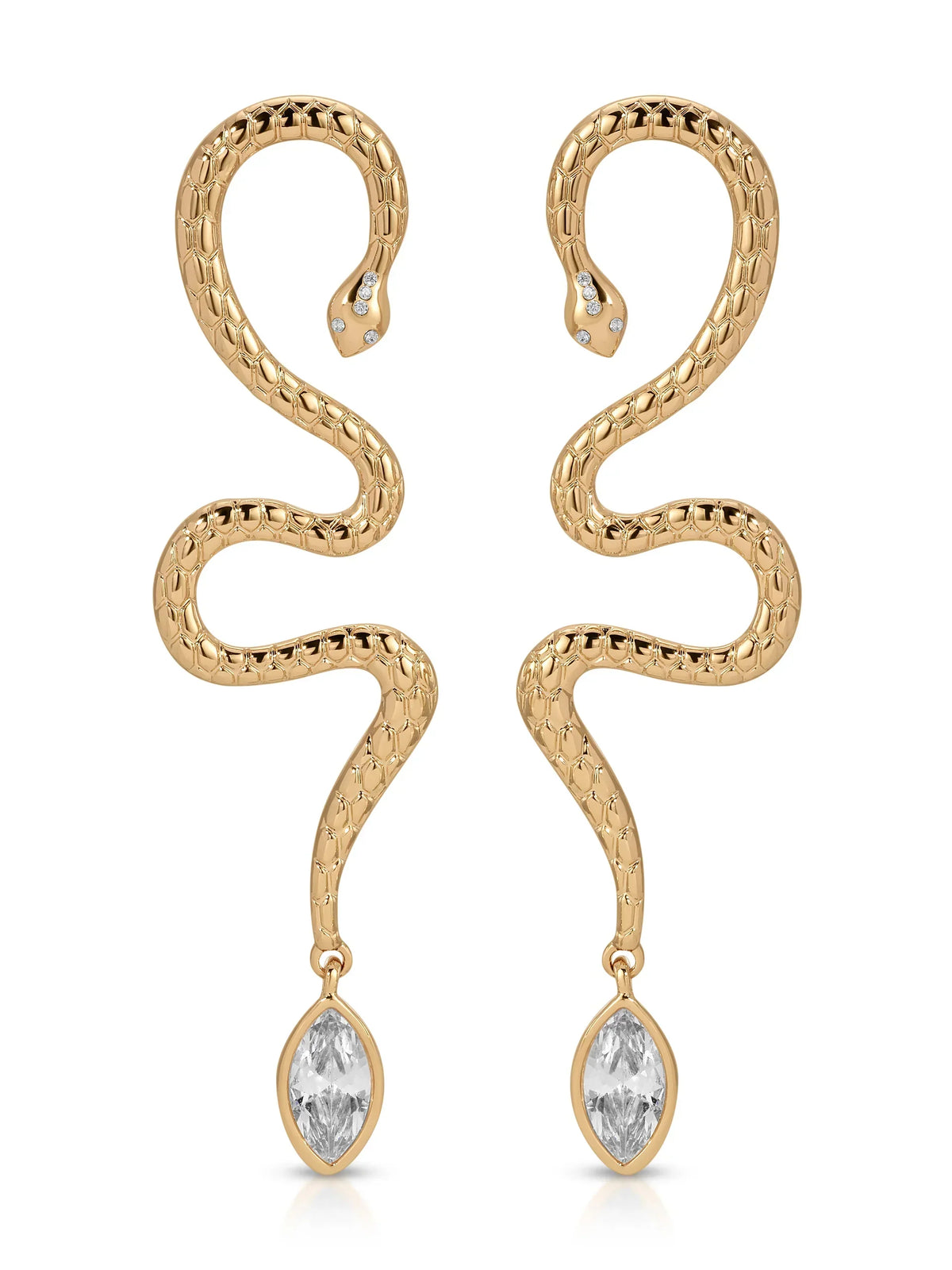 Serpentina Statement Snake Earring