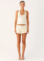 Vegas Nights Low Rise Skort - Yellow