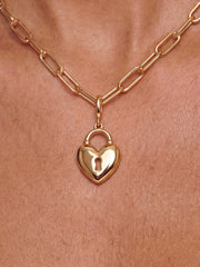Heart Lock Charm