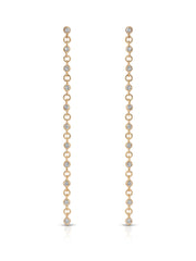 Dainty Linear Crystal Earrings