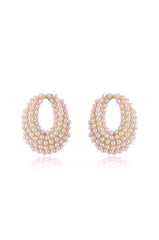 Classic Pearl Cluster Stud Earrings