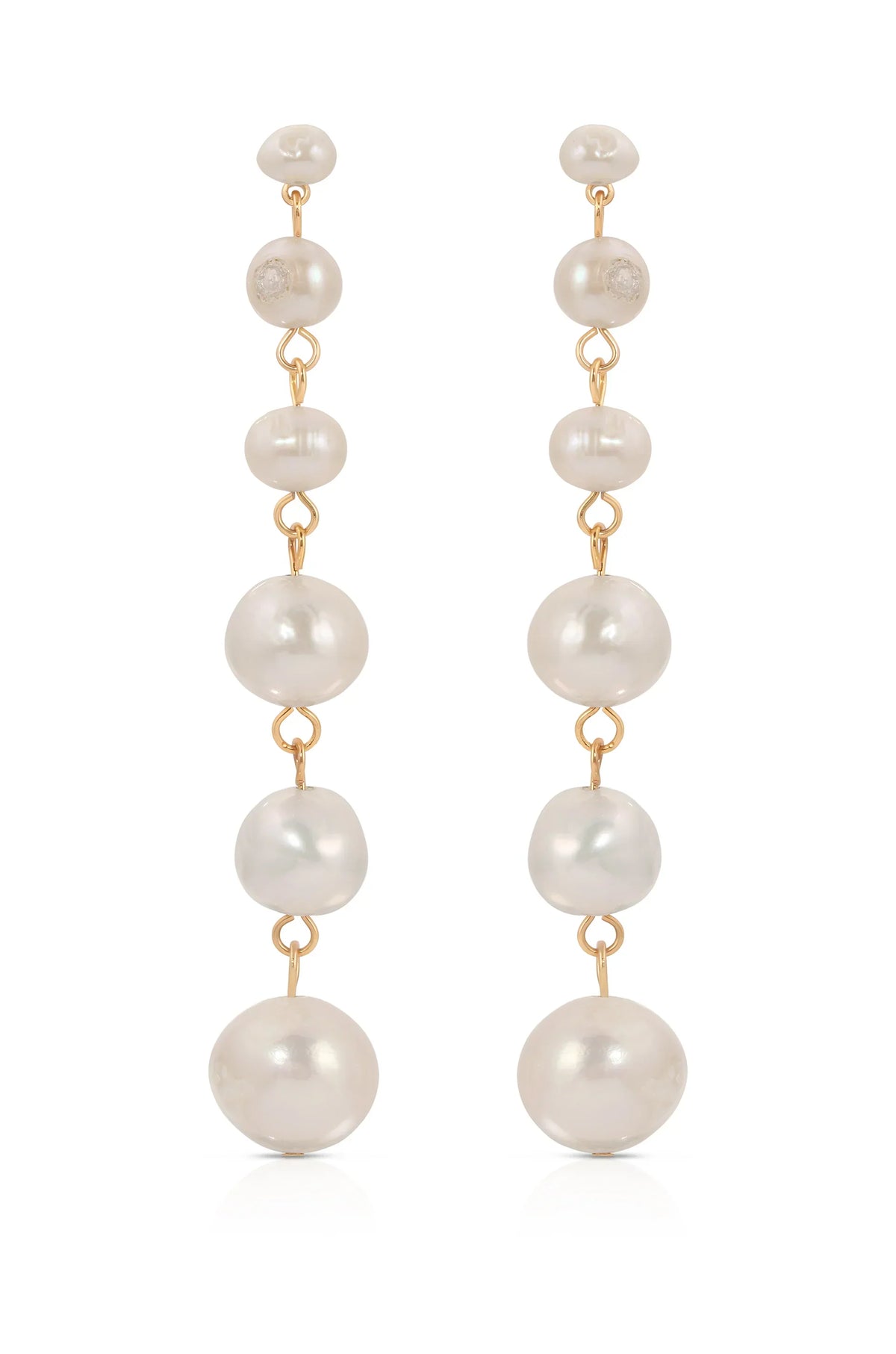 Graduating Freshwater Pearl Earrings