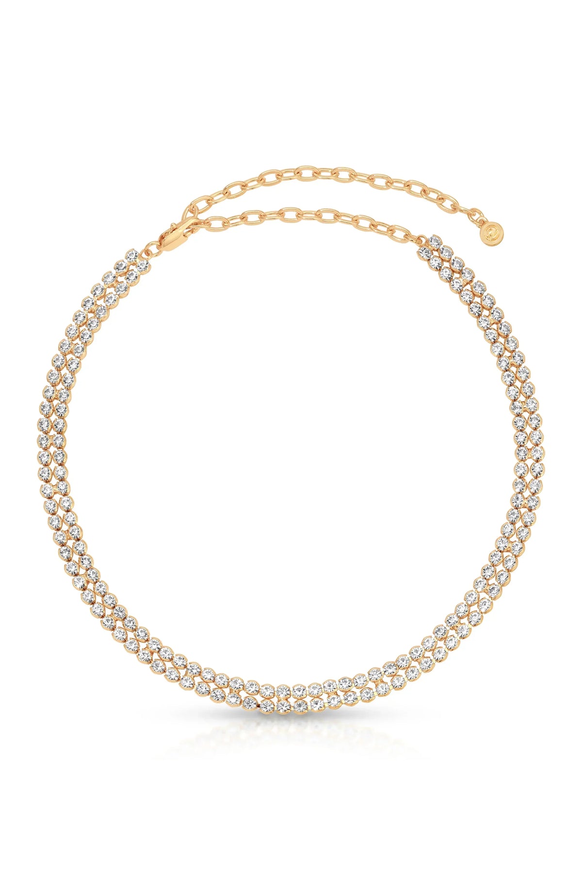 Two Rows of Crystal Sparkle Choker