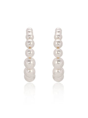 Pearl Bubble Hoops