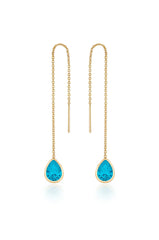 Barely There Chain and Crystal Dangle Earrings