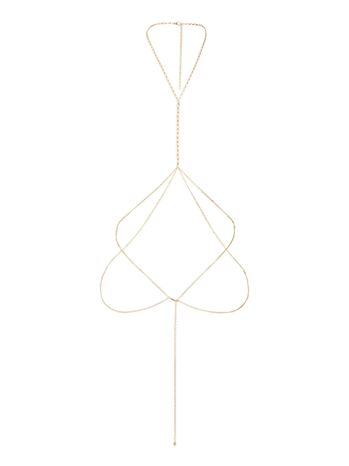 Freshwater Pearl Line Body Chain