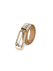 Metal Core Belt in Shiitake