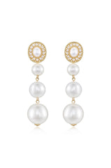 Graduating Pearl Dangle Earrings