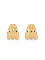 Triple Ribbed Hoops