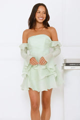 Rosewater Off Shoulder Mini Dress